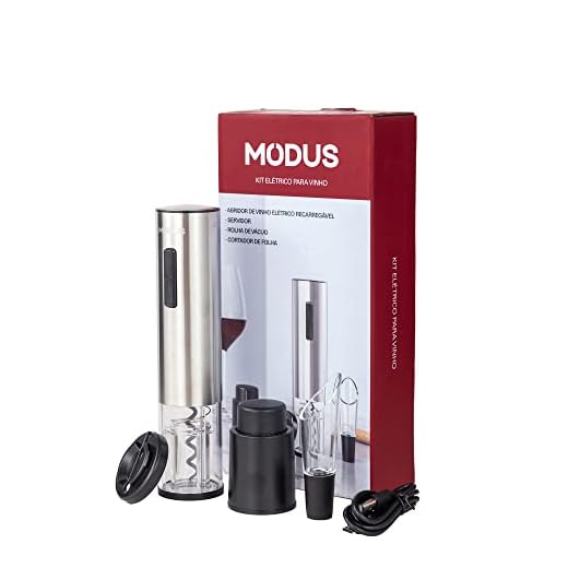Kit Abridor de Vinho Saca Rolha Elétrico Automático (USB-Prata)