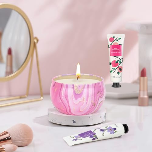 Gifts for Women - Candles Gift Set & Hand Cream Lotion Set (8 Pack), Ideal for Birthday Gifts,Teacher Appreciation Gifts, Christmas Gifts Set, Stocking Stuffers for Mom, Friend, Coworker - Image 6