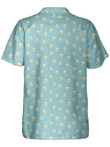 Hawaiian Shirt for Men Funny Short Sleeve Button Down Shirts Summer Wear, Small, Mhws-0071982