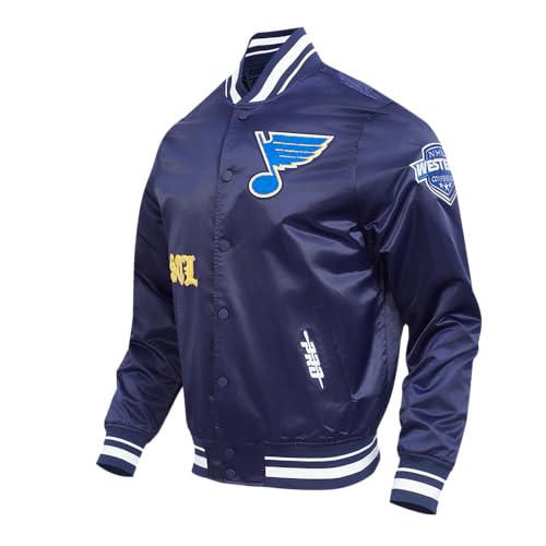 Image of Pro Standard Mens NHL Old English Satin Jacket