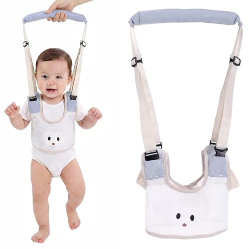 WUMZIRA Arnes Bebe para Caminar, Arnés para Bebes Caminar Ajustable y Transpirable, Correa Niños Paseo para Primeros Pasos, Asistente de Caminata con Malla para Bebés de 7-24 Meses, Azul Claro