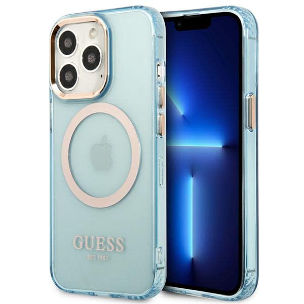 Guess GUHMP13LHTCMB Coque Rigide pour iPhone 13 Pro / 13 6,1