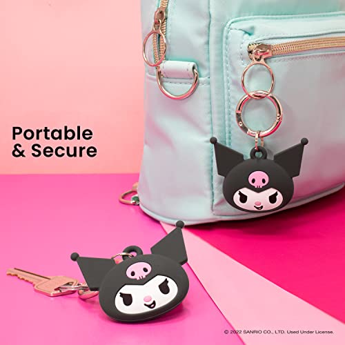 iFace-Sanrio-Friends-Special-Edition-Silicone-Protective-Cover-Designed-for-Apple-AirTag-Cute-Character-Case-Carabiner-Keychain-Clip-Included-Kuromi