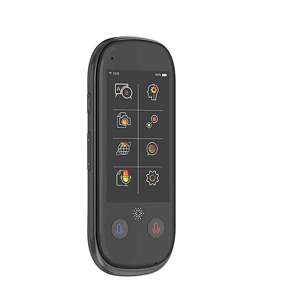 Urządzenie do tłumaczenia języka, dwukierunkowy tłumacz języka 3,0-calowy ekran dotykowy WiFi/Hotspot/Obsługuje 117 języków dla ponad 200 krajów Uczenie się Podróżowanie Rodzina biznesowa