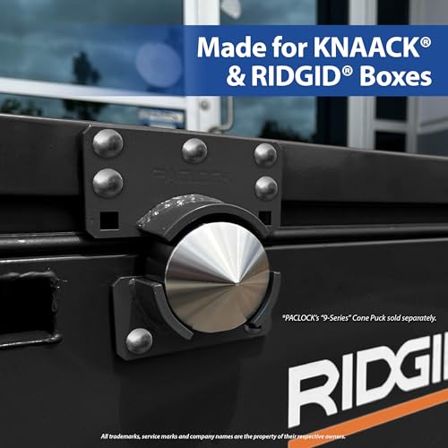 Image of PACLOCK's PL773 Hasp Compatible with KNAACK, RIDGID, & Other Job Boxes, Padlock & Keys Not Included, Extra Security Features, No Backplates