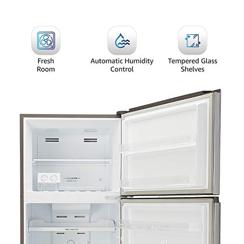 AmazonBasics 411 L 2 star Frost Free Double Door Refrigerator