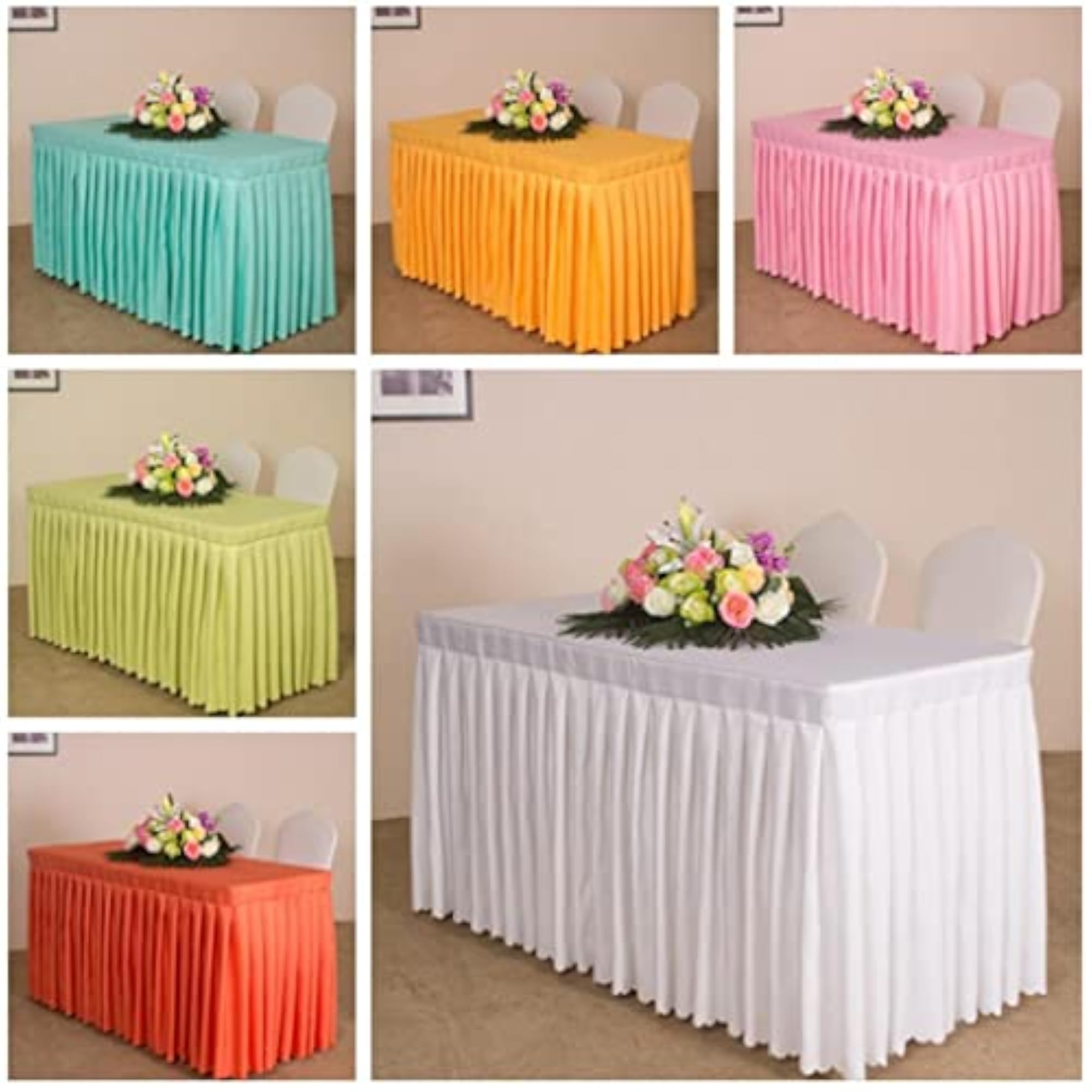 Home Tablecloth Table Skirt Cover for Wedding Decor