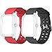 Yishark Cinturino per ID205 ID205L ID205S ID205U ID205G Orologio Fitness Tracker Cinturino di Ricambio per Smartwatch Activity Tracker (Nero + Rosso)