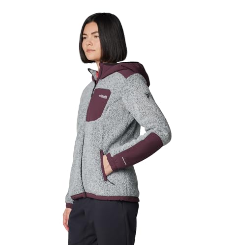 Columbia Women's Arctic Crest Sherpa Full Zip, Moonvista/White, 1X