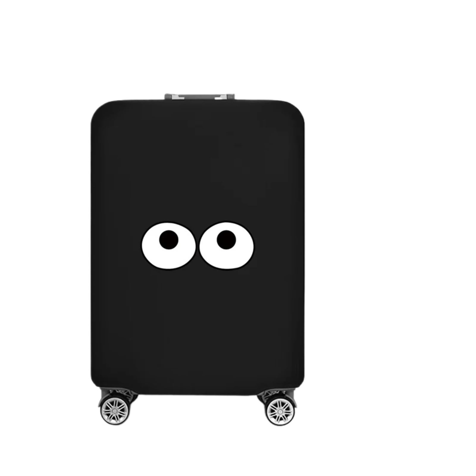 2 Stück Gepäckabdeckungen Kofferabdeckung Reise Lustiges Muster Reisezubehör Schutzhülle Trolley Für Koffer(Black C,M)