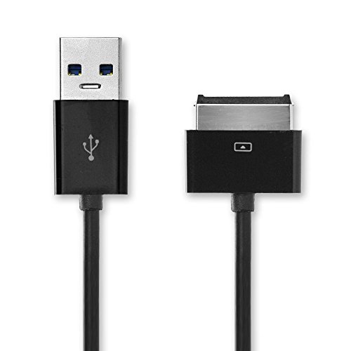 CELLONIC® Câble Asus 40 Pin (Dock Connector) vers USB A 2.0 pour Tablette ASUS Eee Pad Slider SL101 / Transformer TF101 / TF101G / Prime TF201 / Pad TF300T charge et transfert données data noir