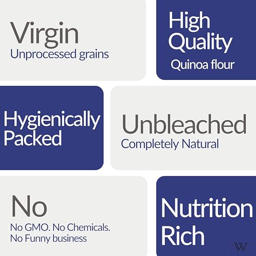 Image of TWF Virgin Quinoa Flour 1kg pack | Quinoa Atta | Stone Ground | Gluten-Free Atta | High Protein & Fiber | Complete Plant-Based Protein | Supports Gut Health, Immunity & Weight Management | Superfood Flour | No Additives or Preservatives
