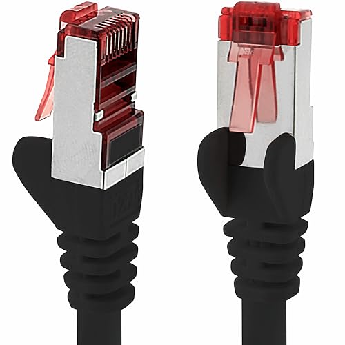 5M - 1 Pieza - Cable Ethernet LAN Cat6 RJ45 - Negro - Cable de red de alta velocidad para streaming, juegos, TV y ordenador - Estable y duradero - Perfecto para redes domésticas y oficinas