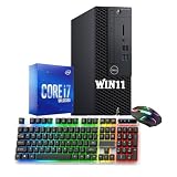 Dell Optiplex 3070 SFF Desktop Computer PC, Core i7-8700 (3.20 GHz-4.60Ghz), 8GB DDR4 RAM 256GB SSD, Keyboard & Mouse, HDMI, DP, Windows 11 Pro (Renewed)