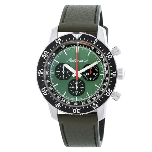 Mathey-Tissot 1968 Chronograph Automatik grünes Zifferblatt Herrenuhr TYPE1968VE, Modern