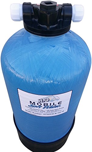 Mobile-Soft-Water Portable 16,000 Grain (tm) Unit with Tank, Tank Head, Lead-Free Plastic NSF 61 Male GHC Tank Connections, Distributor, Resin and Instructions. Used in Rv & Car Wash Applications.