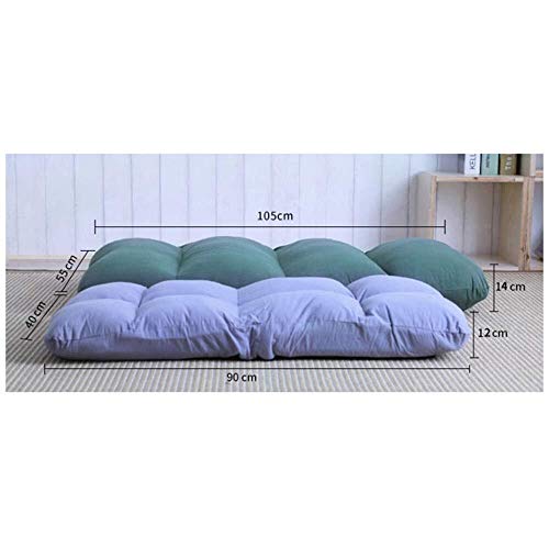 Dossier réglable pliable pour le mal de dos chaise de sol Zichen bleue - 4