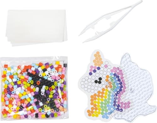 KNORR prandell Kit de bricolage « Licorne » - Perles à repasser - 150 × 220 × 20 mm - Multicolore