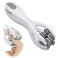 Handmassagegerät Fingermassagegerät, Finger Massage Roller, Finger Flow Arthrose Massage mit Griff Körper, Handmassagegeräte mit Double Roller, Massageroller Finger für Muskel Entspannen
