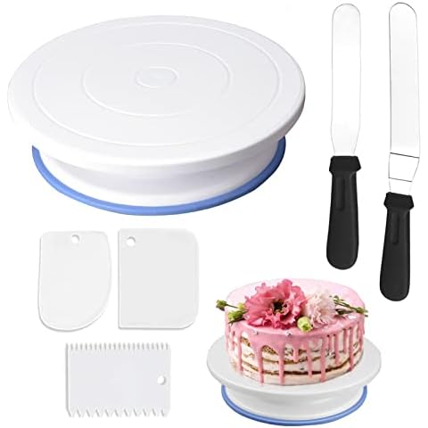 Bandeja para pasteles con kit giratorio de herramientas de decoración Cover
