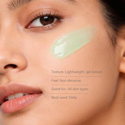 Image of CLAYCO Matcha Enzyme Scrub with AHA & BHA | Gentle Exfoliating Green Tea Scrub for Dead Skin Removal, Blackheads & Pore Cleansing (45g)