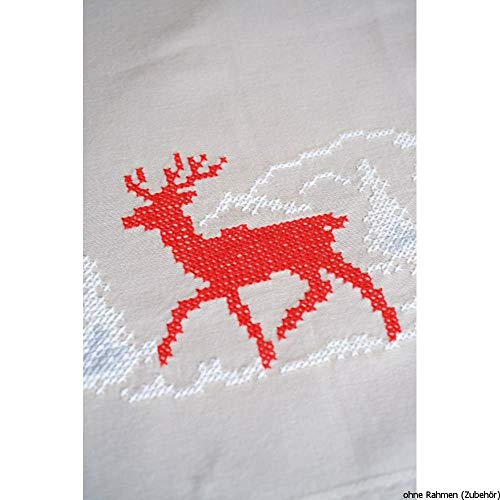 Vervaco Tablecloth Norwegian Winter, Cotton Blend, Assorted, 31 x 6.5 x 37 cm - Image 3
