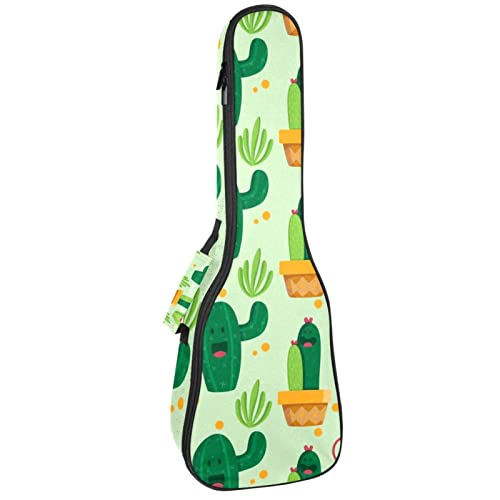 Housse pour ukulélé – Motif cactus joyeux – Vert – 10 mm d’épaisseur – Rembourrage en éponge de 53,3 cm – Avec sangles… - Les Beatles, Paul McCartney, John Lennon, RIngo Starr, George Harrison Housse pour ukulélé - Motif cactus joyeux - Vert - 10 mm d'épaisseur - Rembourrage en éponge de 53,3 cm - Avec sangles…