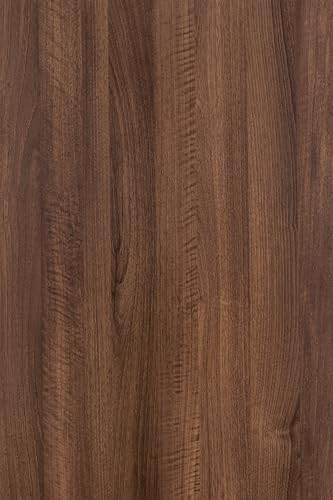 HOLOMEY Walnut Wood Grain Contact Paper for Countertops Cabinets Thicken Wood Peel and Stick Wallpaper Waterproof Removable Self-Adhesive Vinyl Sticker Paper Faux Wooden Look Decor Roll 16x78 inch