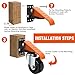 Ronlap Workbench Casters Wheels Kit 920 Lbs Capacity Retractable Casters Set of 4 Heavy Duty Side Mount 3