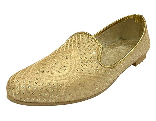 Men's Jutti for Wedding Traditional Ethnic Mojari Shoes Sherwani Loafers Handmade Gold Embroidery Juti