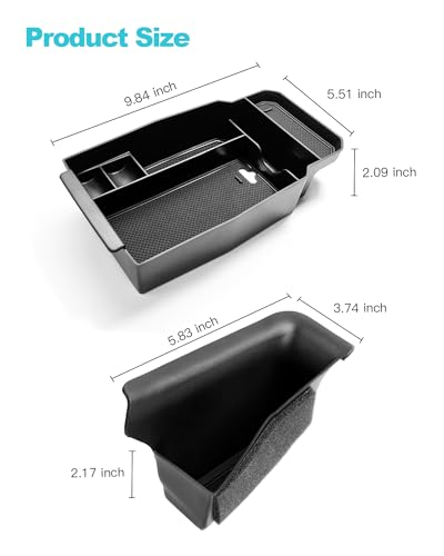 Image of CDEFG 5Pcs for 2023-2026 Mazda CX50 Center Console & Door Handle Organizer | for 2023-2026 Mazda CX-50 Accessories Console Armrest Tray Side Door Trash Container Storage Door Handle Pocket Insert