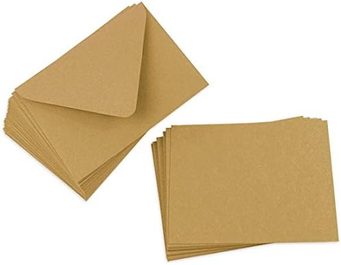 Cards with Envelopes, Chartreuse Matt, A7 Flat, 25 Pack