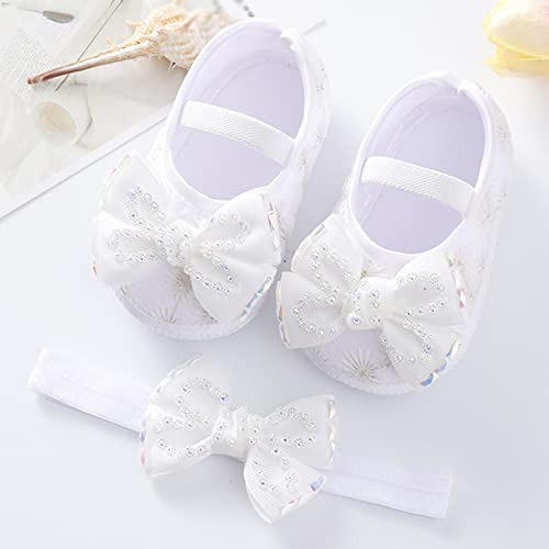 Baby Shoes Fashion Soft Sole Infant Shoes Pearl Dress Flower Princess Shoes Infant Shoes Size 4 Shoes for Baby Girls2