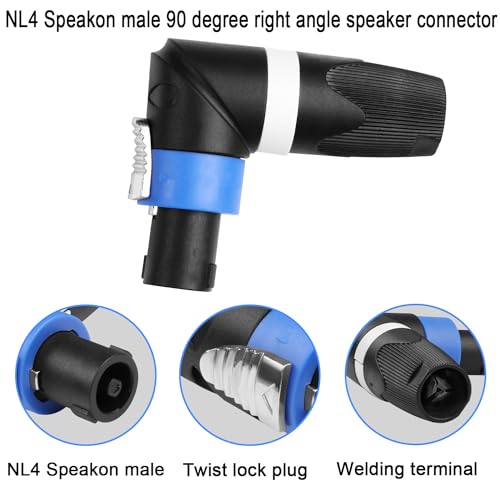Conector de Audio Speakon NL4FC 90° Ángulo QIANRENON miniatura 5