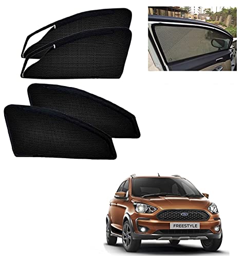 Image of Auto Addict Zipper Magnetic Car Curtain Sunshades (Side Windows,4 Pcs) for Ford Freestyle