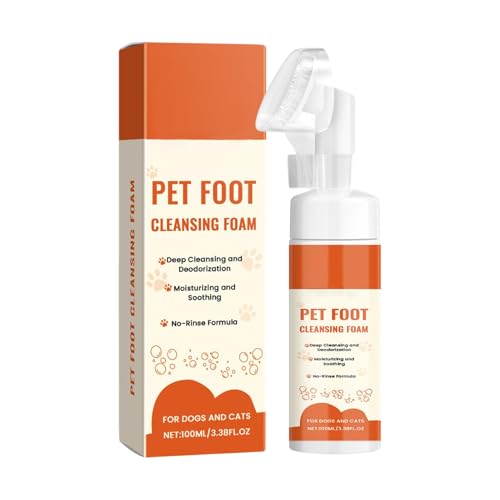 Genérico Limpiapata para Perros - Limpiador De Almohadillas para Cachorros,100ML con Cepillo Suave Champú para Cuidado De Piel Y Mudas,Aseo para Cachorros Razas Medianas Grandes Hogar Y Viaje
