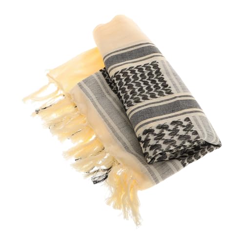 NAMOARLY Thick Fan Scarf Warm Neck Gaiter for Men Winter Arab Headwrap Neck Scarf