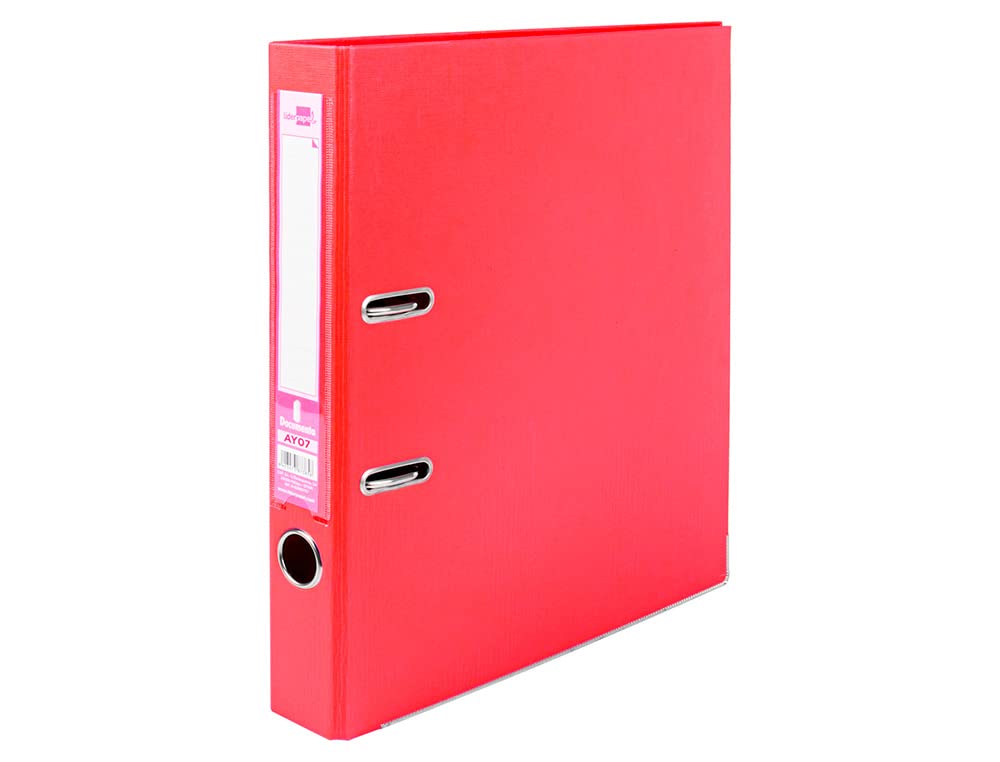 liderpapel AY07 - Lever Arch File with Rado, Red, A4