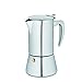 Kela 10835 Latina - Cafetera (acero inoxidable, para inducción, 200 ml, 4 tazas)
