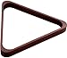 OUTLAW Stained Wood 8-Ball Triangle Rack, Chocolate