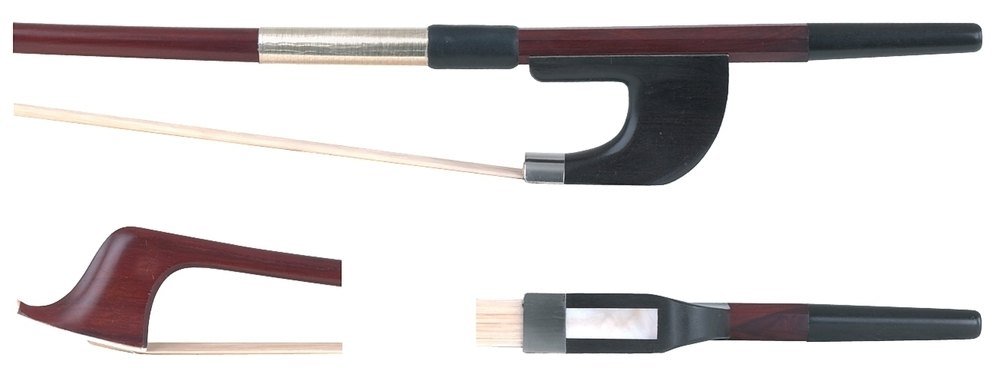 GEWA Bassbogen, Kontrabassbogen Massaranduba Student 3/4, deutsches Modell, ausgesuchte Qualität, kantige Stange, gestempelt Atelier Jaeger