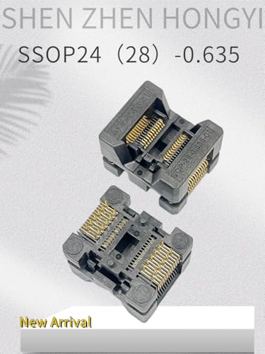 Wiring Connecting Terminals - OTS24 SSOP24 TSSOP24 IC Burn in Socket 0.635mm PIN Pitch Prise Size 3.9mm Adaptateur De Programmeur