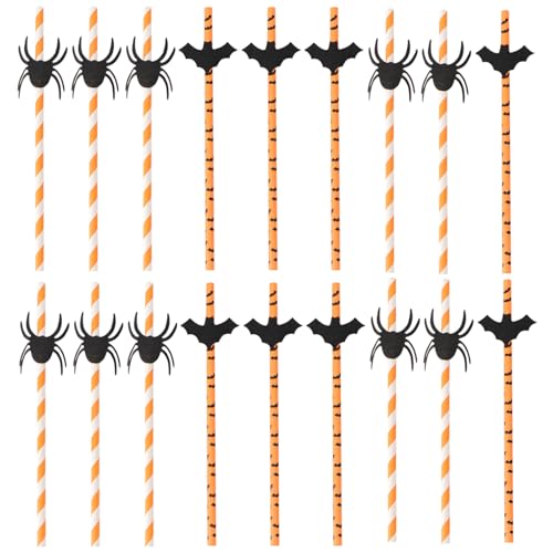 Pitillos de papel temática Halloween 50 pcs miniatura 1