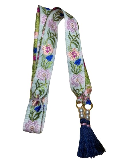 LLIGACAMES ATA PIERNAS FALLERA BATURRA O TRAJE REGIONAL (NIÑA 70 CM, AZUL)