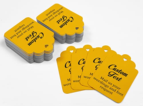 100 pezzi su ordinazione etichette ciondoli favore...