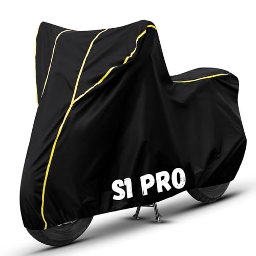 Image of Bike Cover for S1 Pro 100% Waterproof, Dustproof & Scratch Resistant| Fully Bottom Elastic UV Resistant Heavy Duty Body Cover | All Weather Outdoor Use