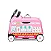 Toddler Carry-on Storage Ride-on Toy, 17-inch Long Radio Flyer 3-in-1 Happy Trav’ler Ice Cream Truck, Ages 2-5 Years