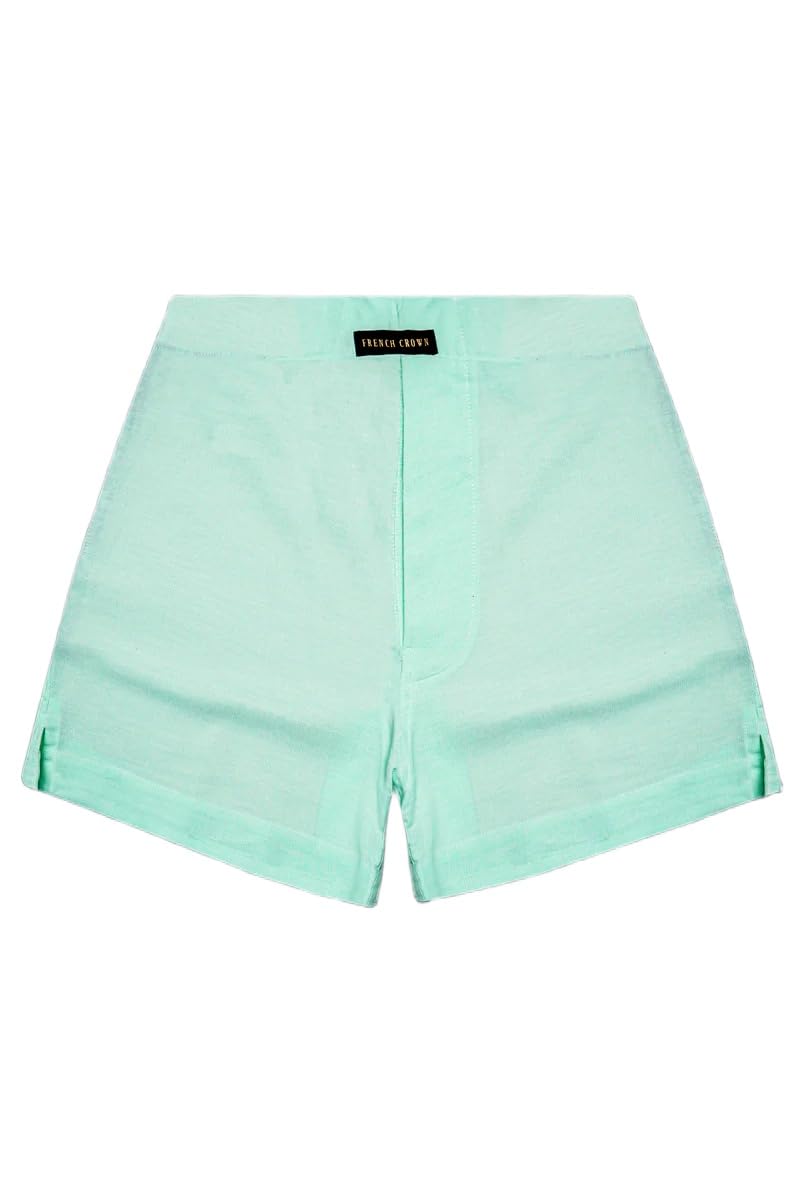 Everleaf-Viridian Green Dobby Textured Premium Giza Cotton Boxer-image-39