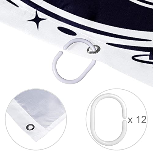 Rideau de douche imperméable lavable pour éviter les inondations de salle de bain - 5
