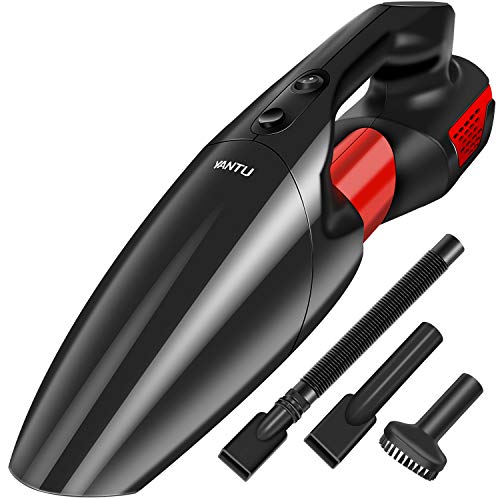 Aspirateur Voiture 6500PA, Aspirateur à Main Humide et Sec 120W 12V, Niveau Sonore Faible, Câble de 4,5 m, Accessoire Pour 3 Voitures (Noir 1)